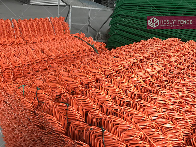 orange chain link mesh