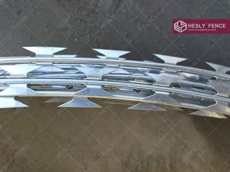 concertina razor wire coil heslyfence factory CN