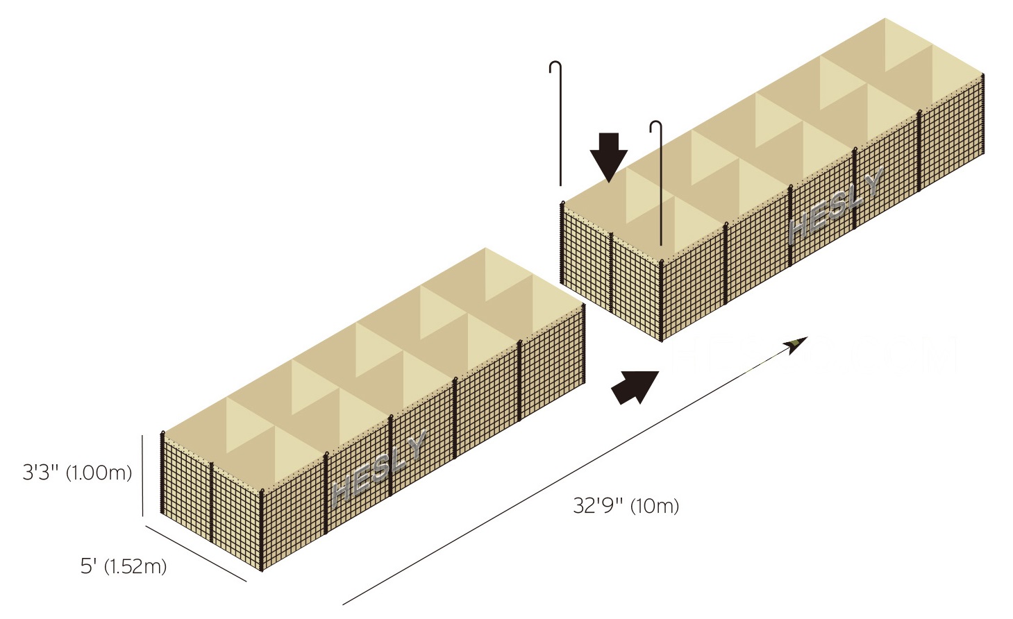 Military Bastion Barrier