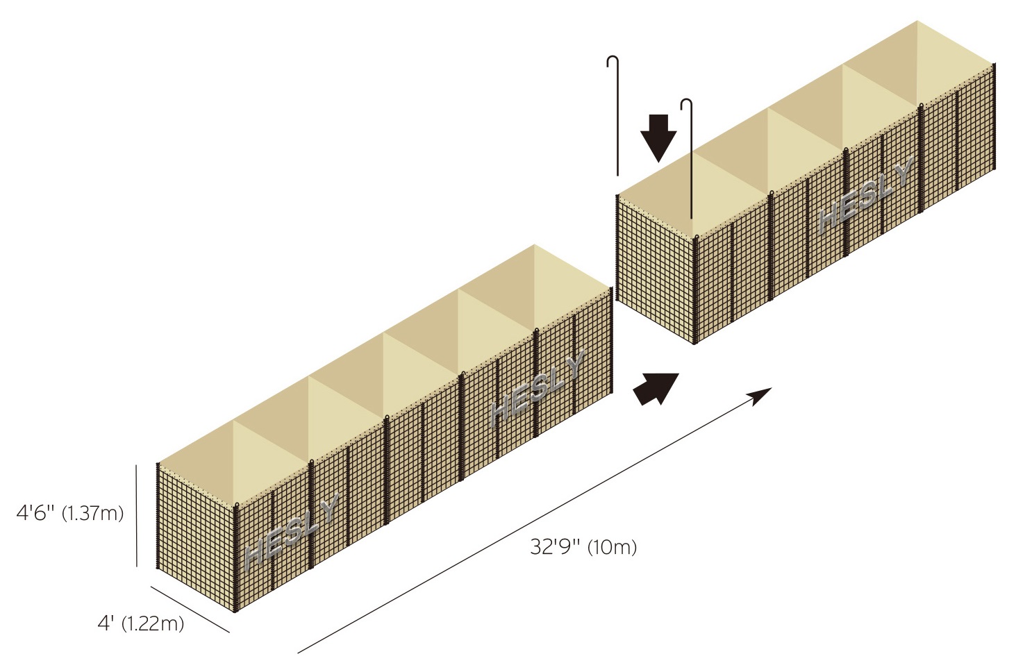 Gabion Bastion Barrier China