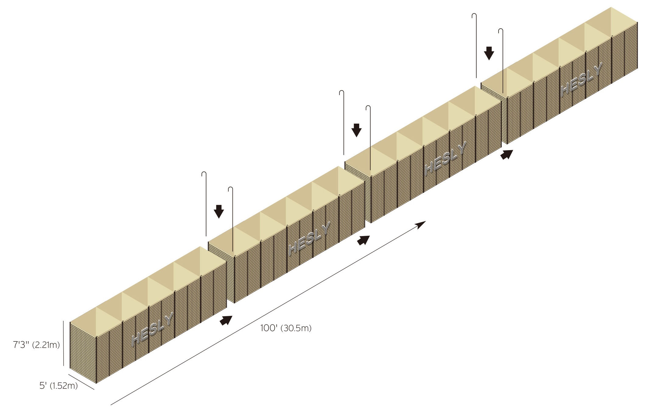 Gabion Blast Wall