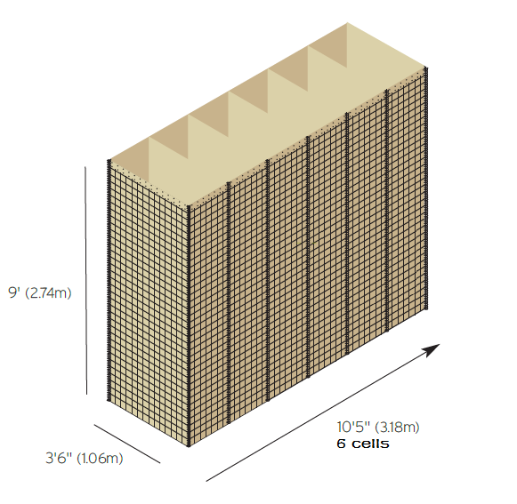 2.74m Bastion Barrier