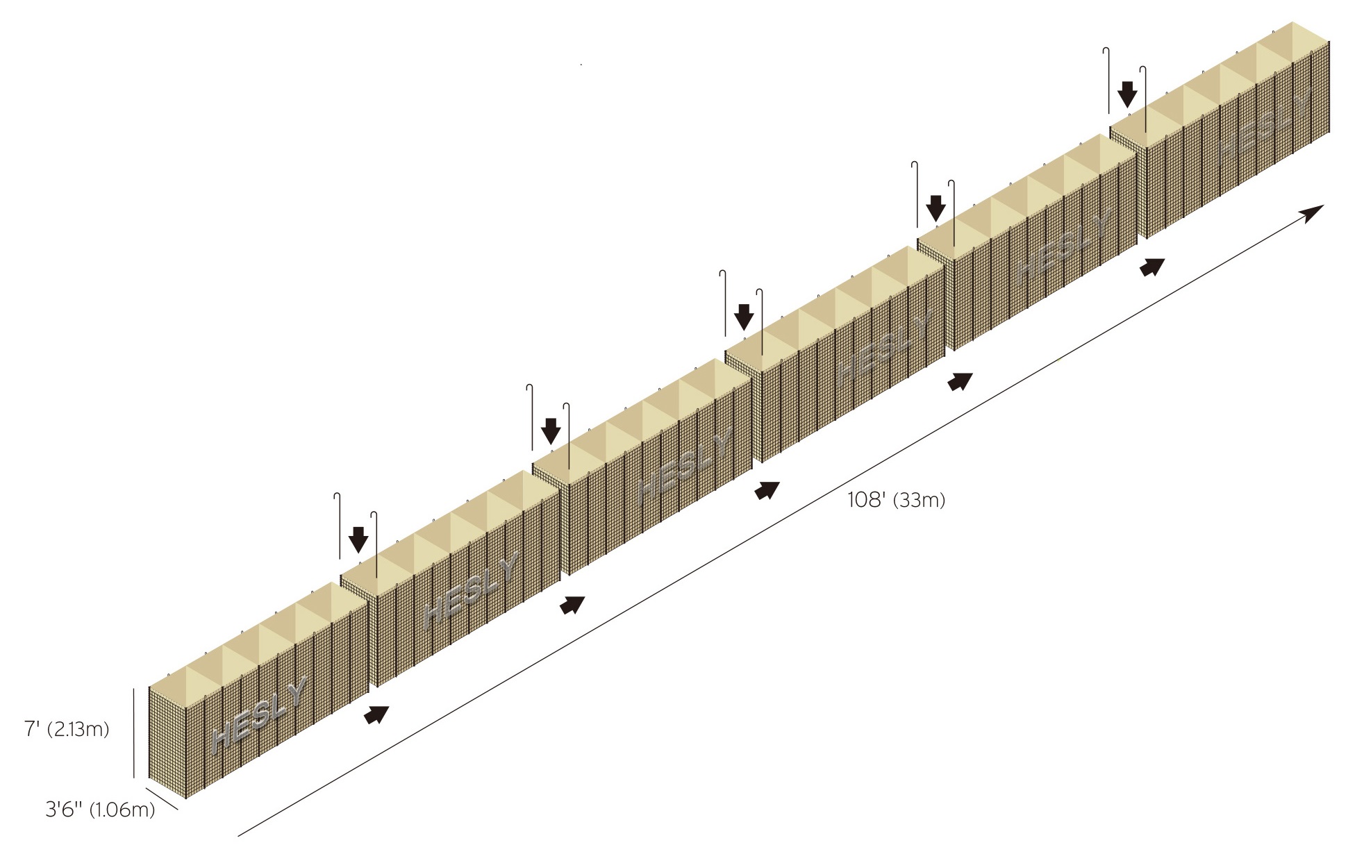 Military Bastion Barrier