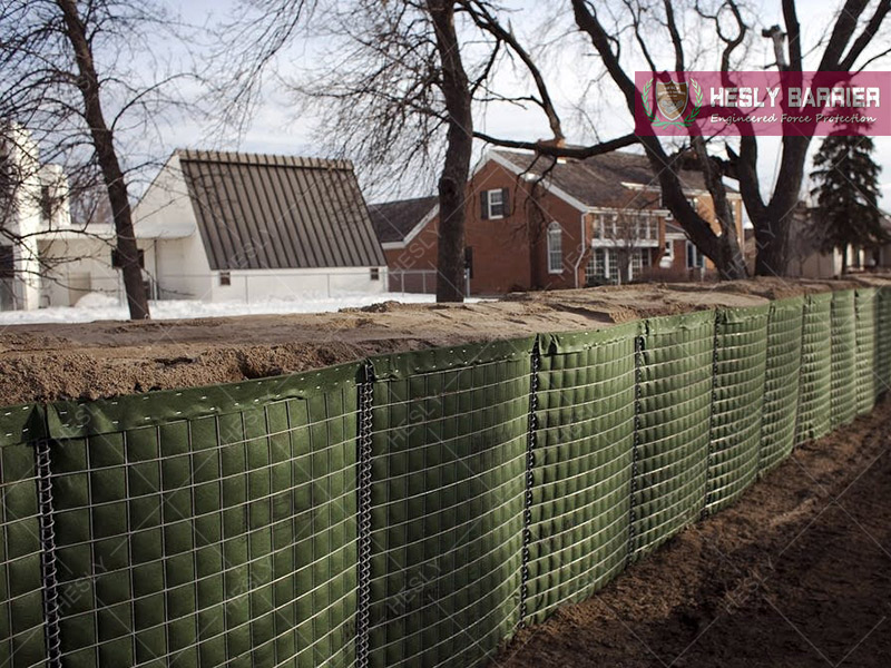 Flood line gabion barrier China Factory