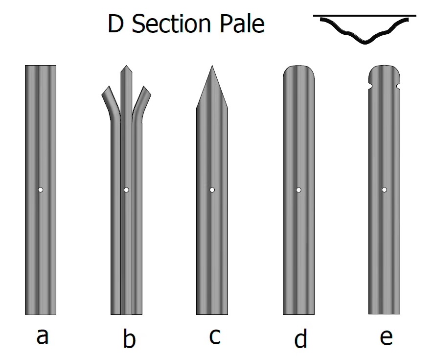 D section palisade fencing