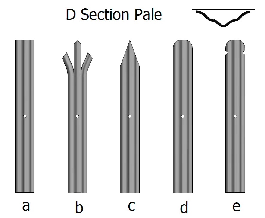 D section palisade fencing