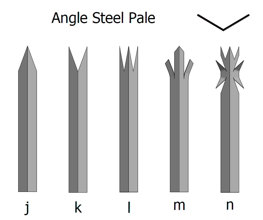 angle steel palisade fence