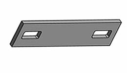 Straight Fish Plate for Palisade Fence