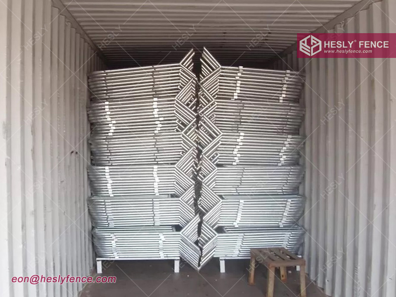 galvanized crowd control barriers