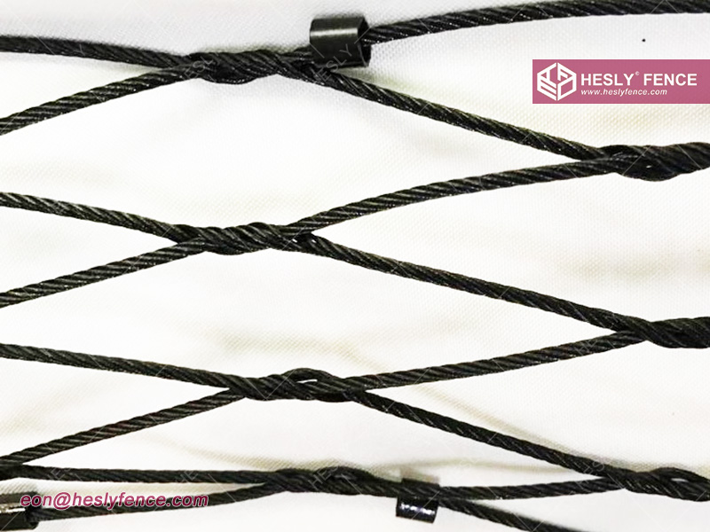 stainless steel black oxide rope mesh