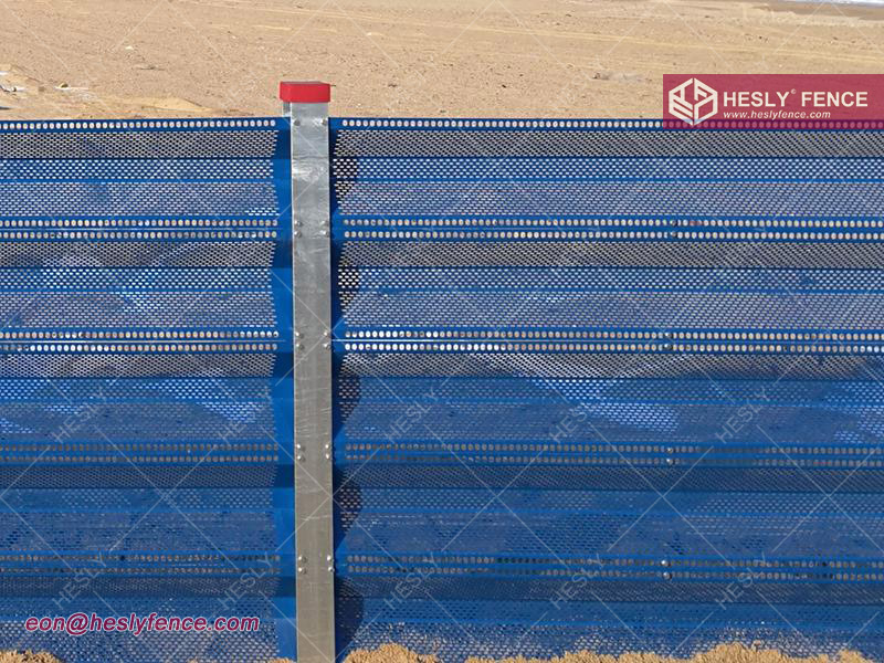 corrugated steel wind barriers