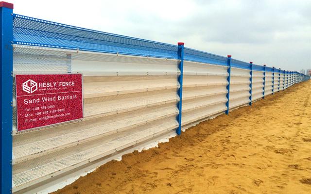 sand wind break fence