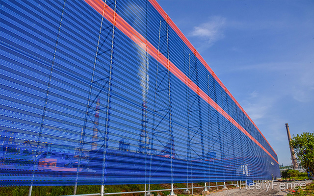 Coal Yard dust control fence