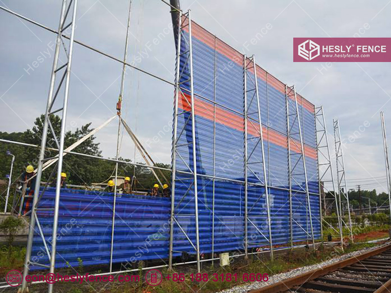 steel windbreak barrier